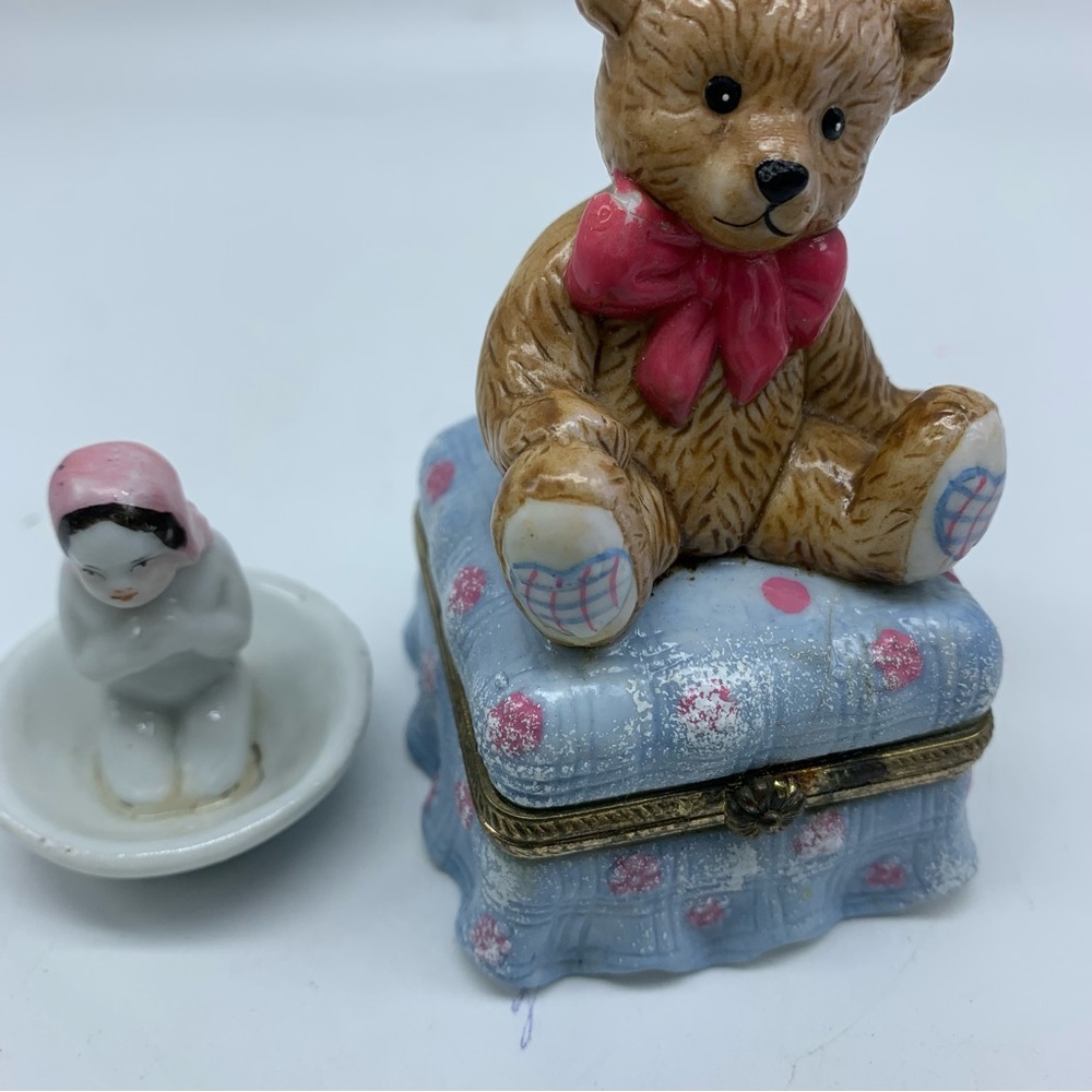 Teddy Bear Trinket Box ONLY